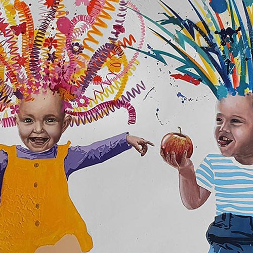 Gemaelde Oliver Ende Kinder 2020